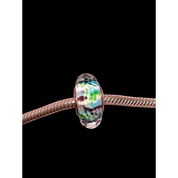Authentic Pandora multicolor faceted glass charm - Picture 2 of 2